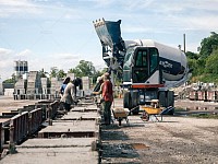 Aimix Self Loading Concrete Mixer for Onsite Precast Concrete Production in Malaysia