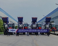 Aimix mobile concrete mixer machine for Huawei