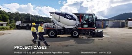 Aimix Mobile Self Loading Concrete Mixers Operating in Papua New Guinea